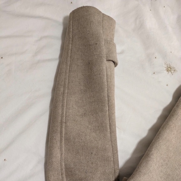 Zara Wool Blend Coat with Faux Fur Hood, Size Small - Picture 14 of 16